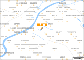 map of Błoto