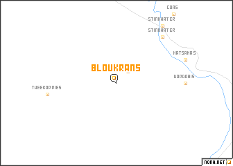 map of Bloukrans