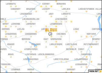 map of Bloux
