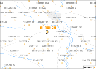 map of Bloxham