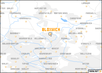 map of Bloxwich