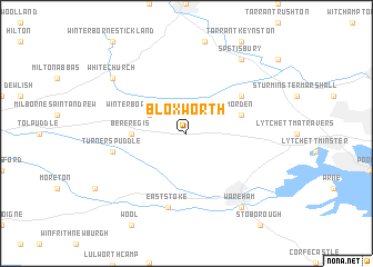 map of Bloxworth