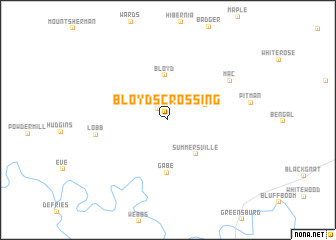 map of Bloyds Crossing