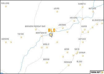 map of Blo