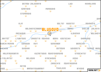 map of Bludovo