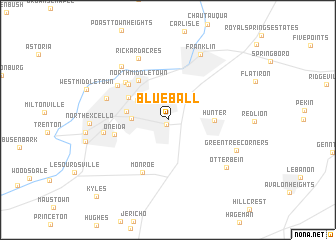 map of Blue Ball