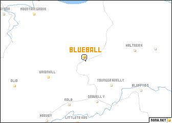 map of Blue Ball