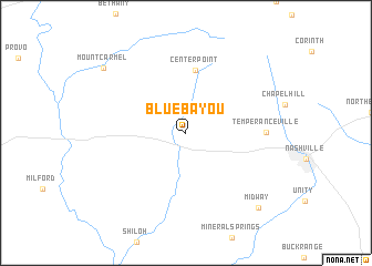 map of Blue Bayou
