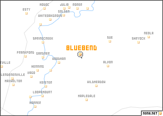 map of Blue Bend