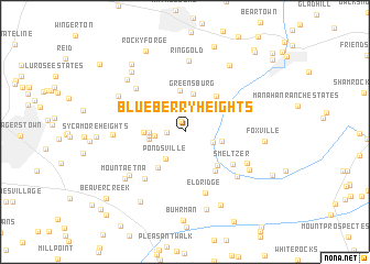 map of Blueberry Heights