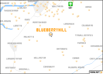 map of Blueberry Hill