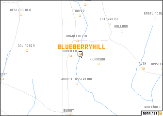 map of Blueberry Hill