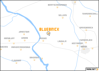 map of Blue Brick