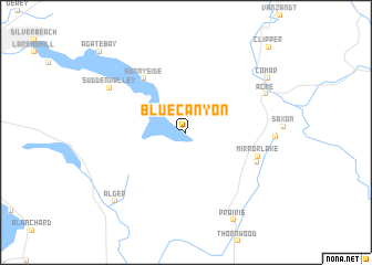 map of Blue Canyon