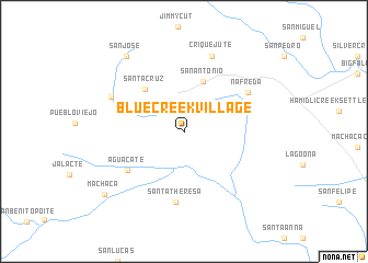 map of Blue Creek Village