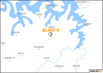 map of Blue Eye