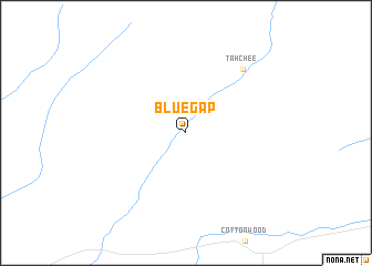 map of Blue Gap