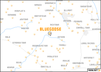 map of Blue Goose