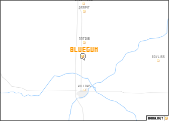 map of Bluegum