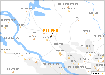 map of Blue Hill