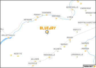 map of Blue Jay