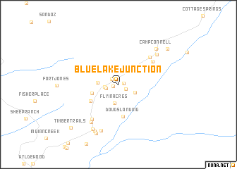 map of Blue Lake Junction