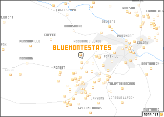 map of Bluemont Estates