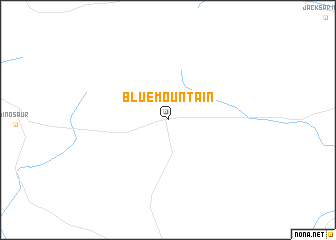 map of Blue Mountain