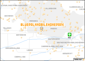 map of Blue Palm Mobile Home Park