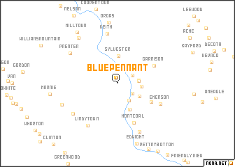 map of Blue Pennant