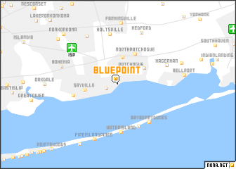 map of Blue Point