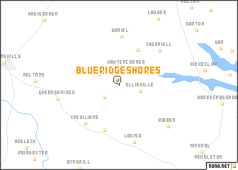 map of Blue Ridge Shores