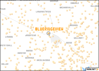 map of Blue Ridge View