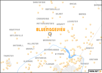 map of Blue Ridge View