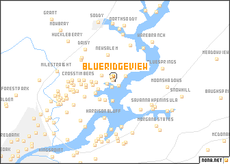 map of Blue Ridge View