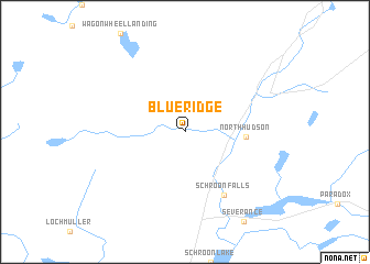 map of Blue Ridge