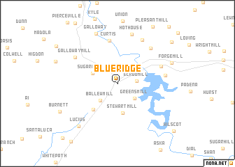 map of Blue Ridge