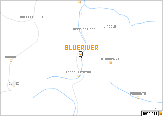 map of Blue River