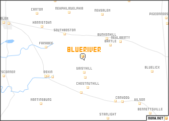 map of Blue River