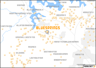 map of Blue Springs