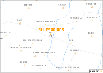 map of Blue Springs