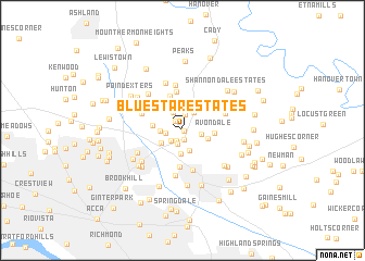 map of Blue Star Estates