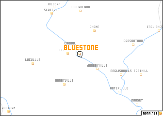 map of Bluestone