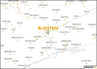 map of Bluestone