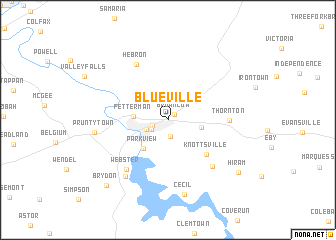 map of Blueville