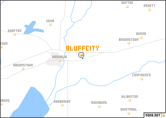 map of Bluff City