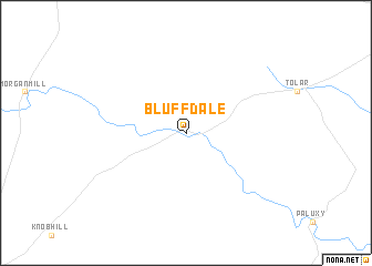 map of Bluff Dale