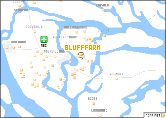 map of Bluff Farm