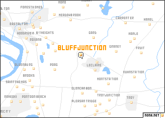 map of Bluff Junction