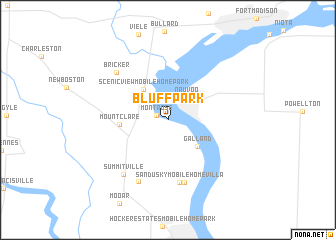 map of Bluff Park